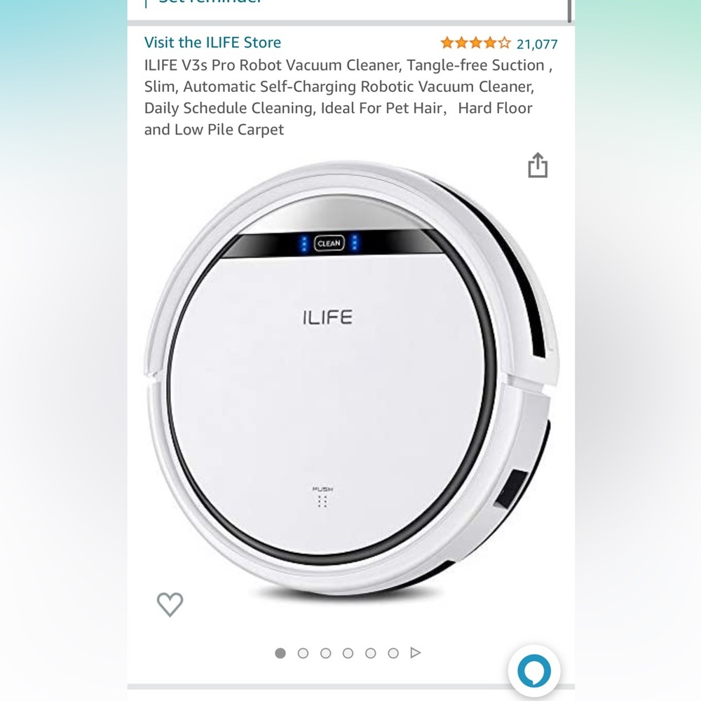 iLife robot vacuum cleaner